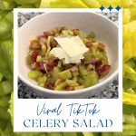 A white bowl with Celery Salad